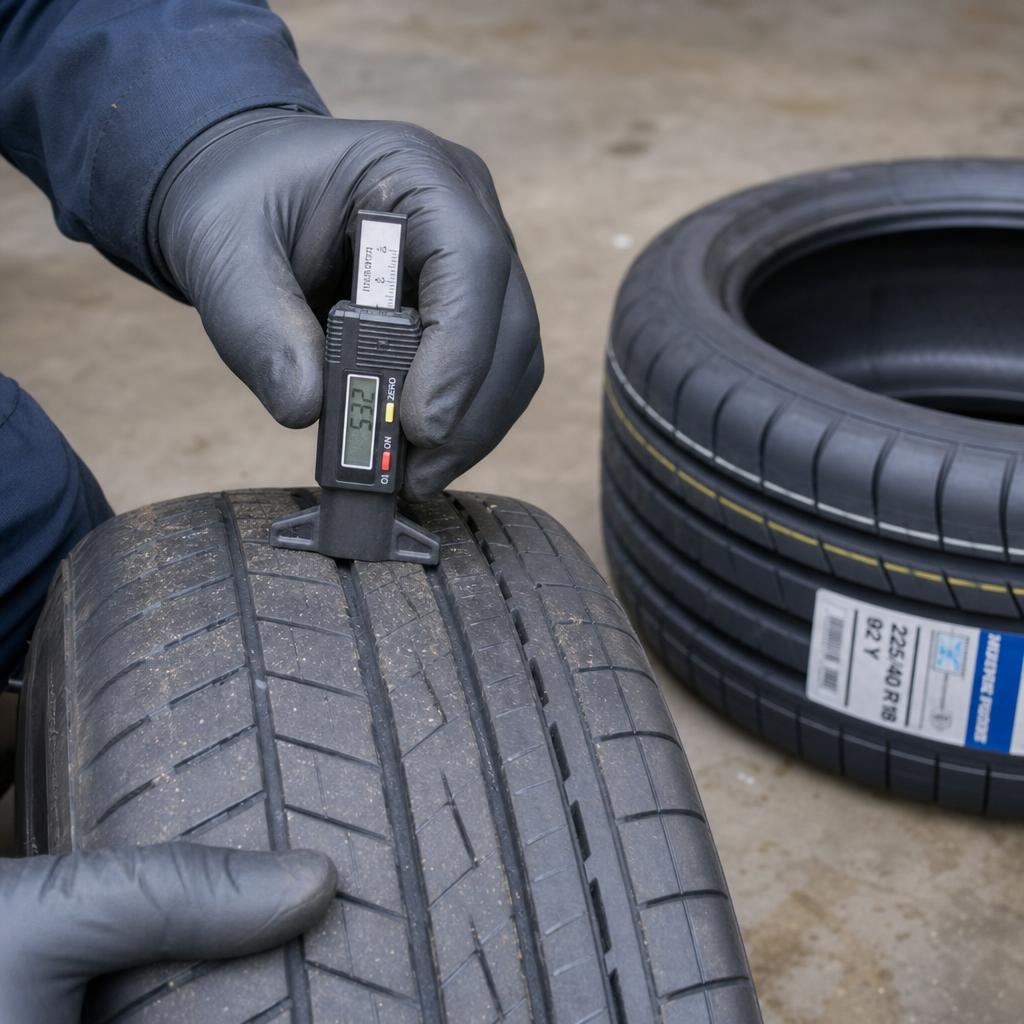 Tyre tread close-up - Tyres Bradford - serving Morley